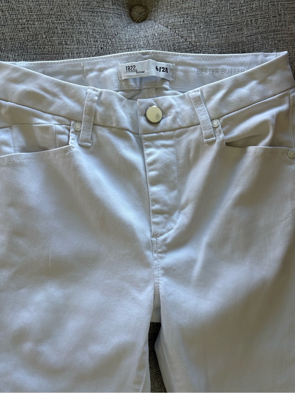 1822 Denim Women's High-Rise White Jeans